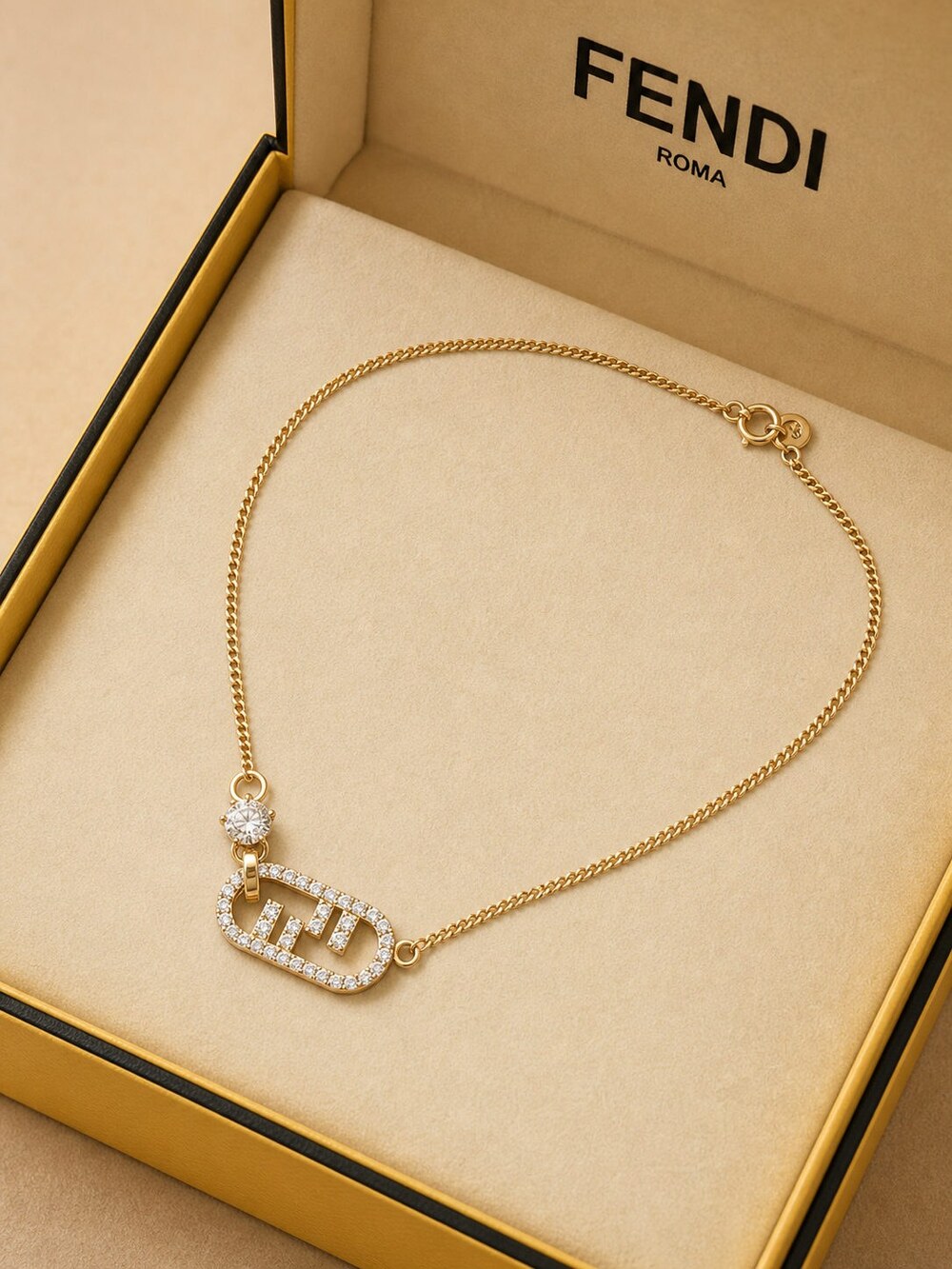 Fendi Modern Designer Necklace Style 2ai | New with Box - Picture 3 of 9